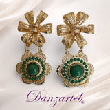 Aretes Flor Tipo Filigrana