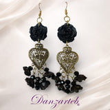 Aretes Corazón Largo