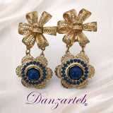 Aretes Flor Tipo Filigrana