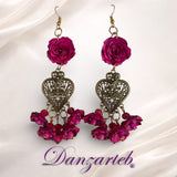 Aretes Corazón Largo