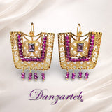 Aretes Huipil Tipo Filigrana
