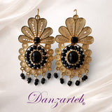 Aretes Abanico Tipo Filigrana