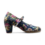 Espiga Estampado Floreado Azul Marino