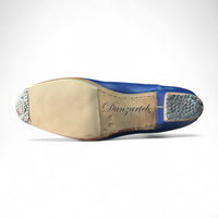 Botín Flamenco Piel Azul