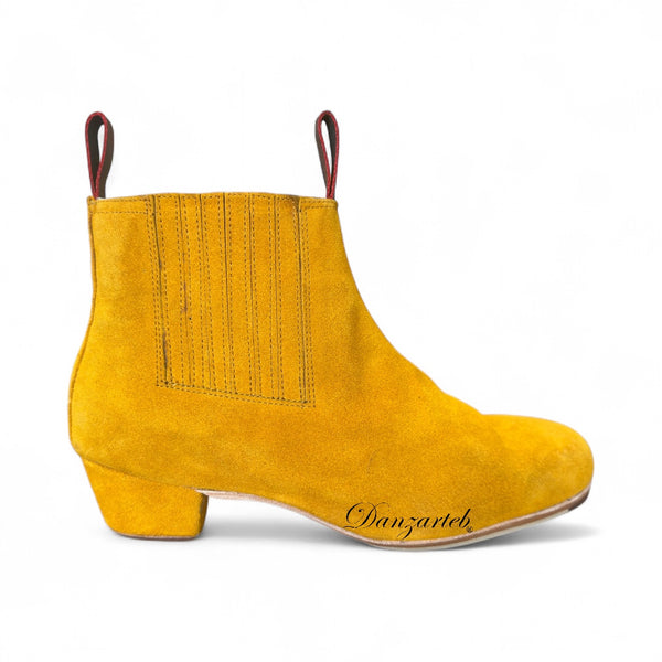 Botín Gamuza Amarillo