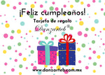 Tarjeta de regalo Danzarteb® Cumpleaños